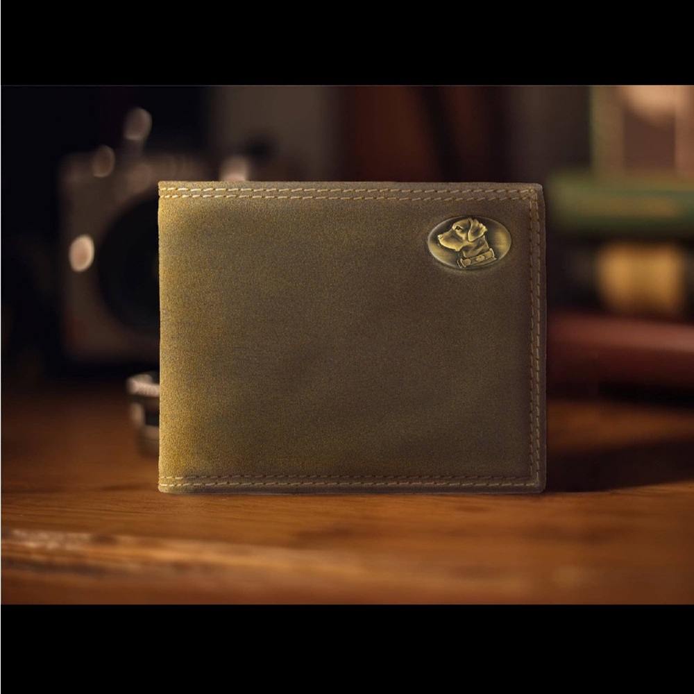 Zep-Pro Lab Vintage Tan Leather Bifold Wallet